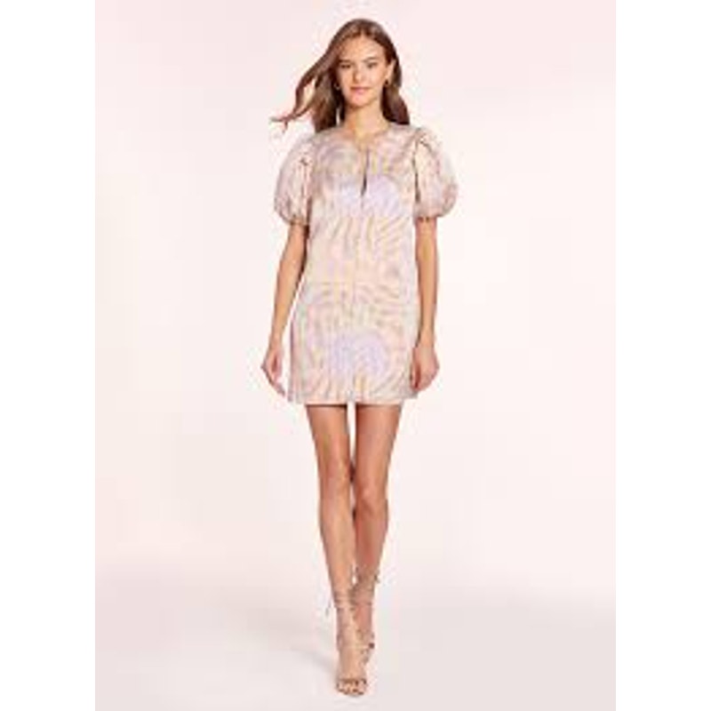 Amanda Uprichard Fame Dress Optic Print Mini Xs Nwt